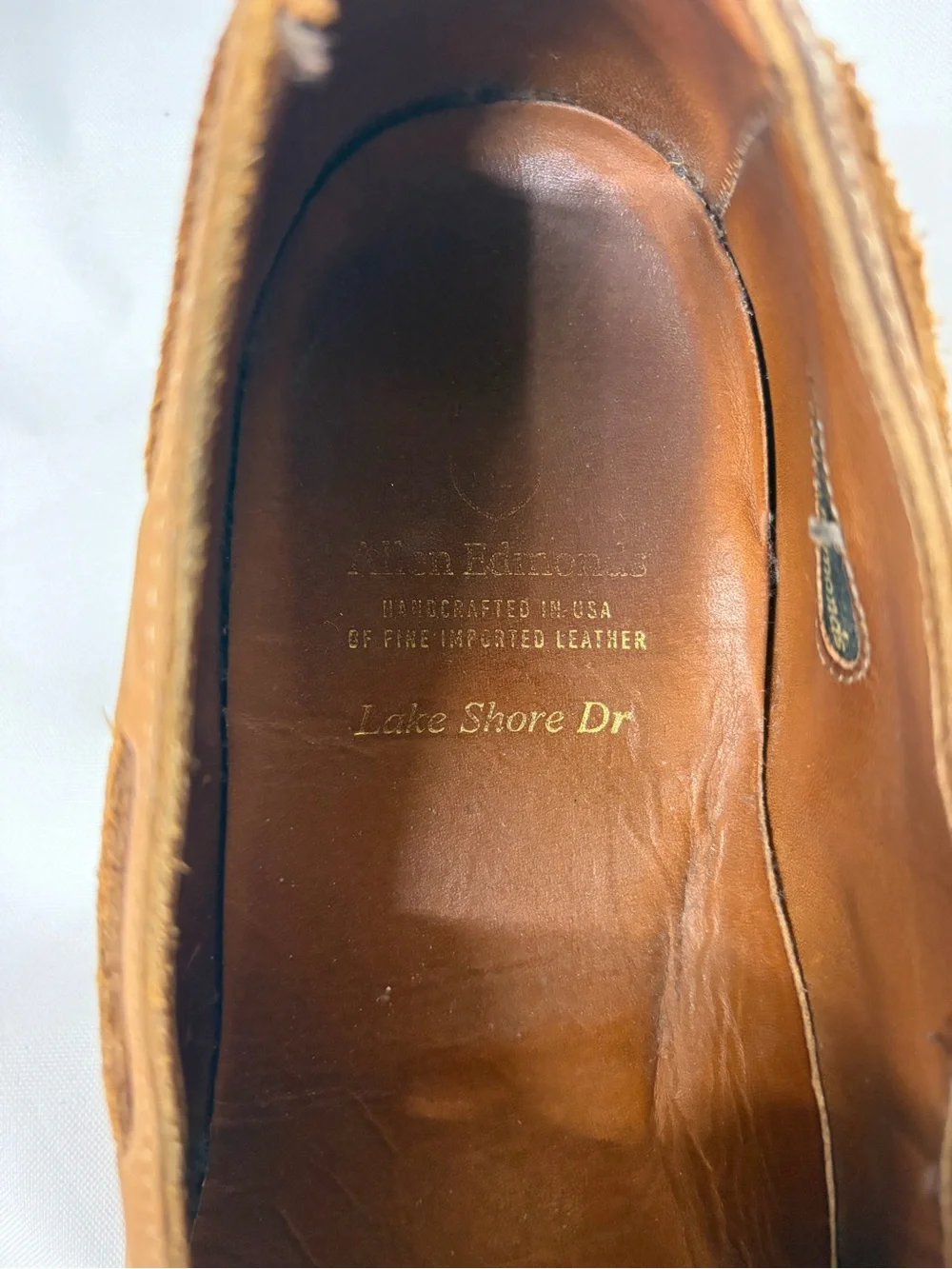 Allen Edmonds Tan Suede Tassel Oxfords